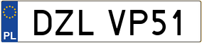 Trailer License Plate